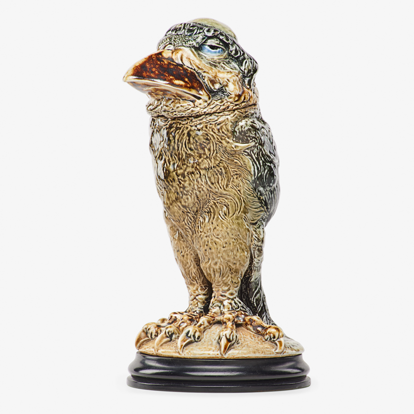 ROBERT W. MARTIN; MARTIN BROTHERS MONK BIRD TOBACCO JAR