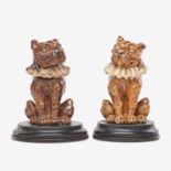 ROBERT W. MARTIN; MARTIN BROTHERS TWO TOBY DOG TOBACCO JARS