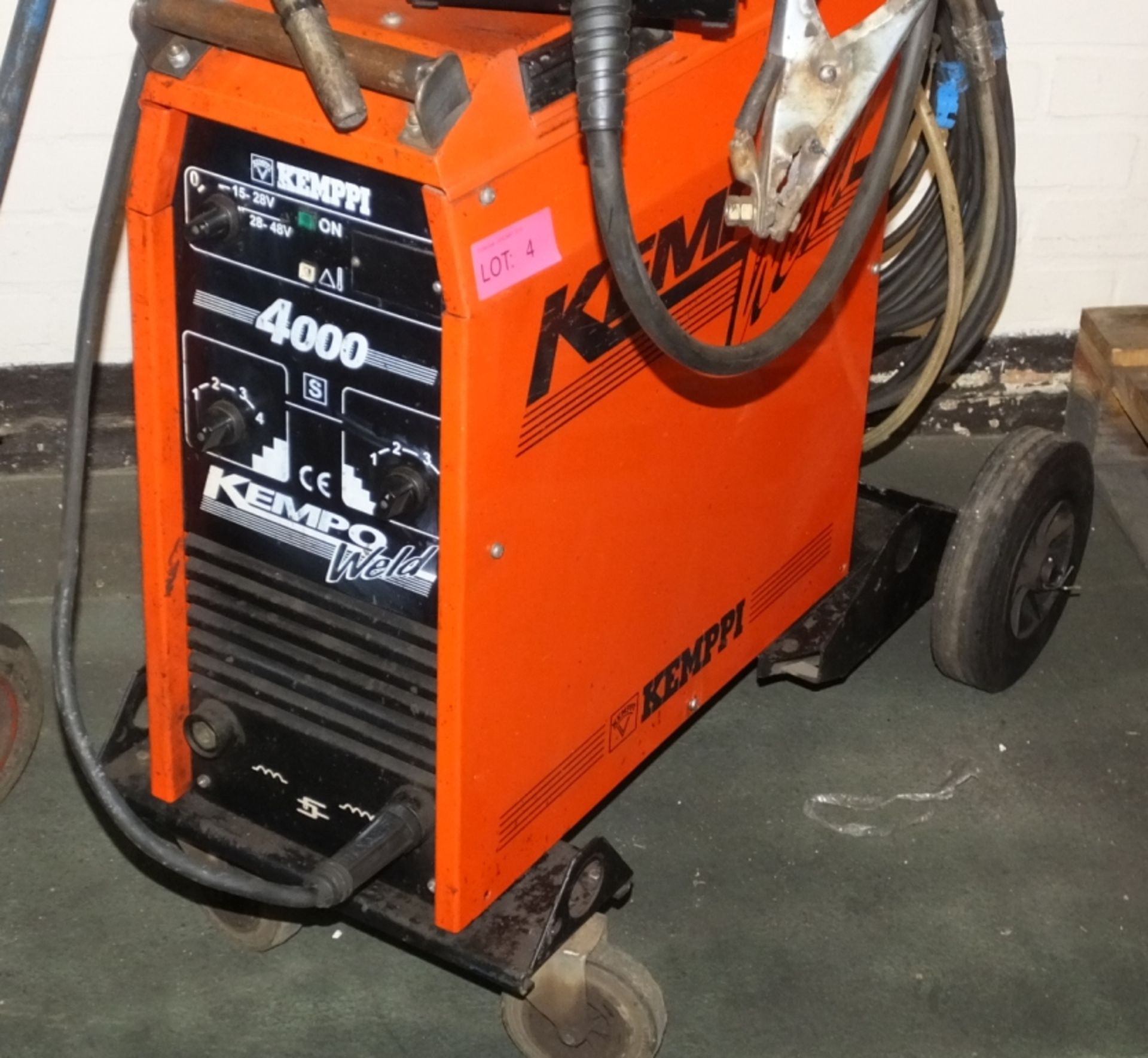 Kemppi Kempo welder 4000 with Kempo Weld 400 head unit - Image 2 of 4