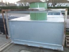 Galvanised enclosure with extraction duct