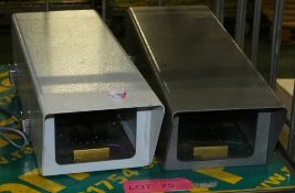 2x CCTV Camera Enclosures