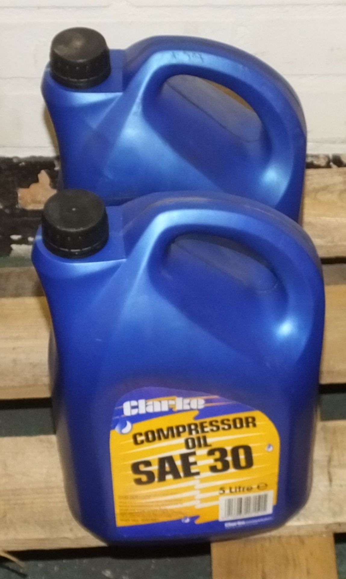 2x Clarke Compressor Oil SAE 30 5ltr