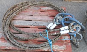 4x Lifting Sling Steel 4-Legged 24 tonne Heavy Duty