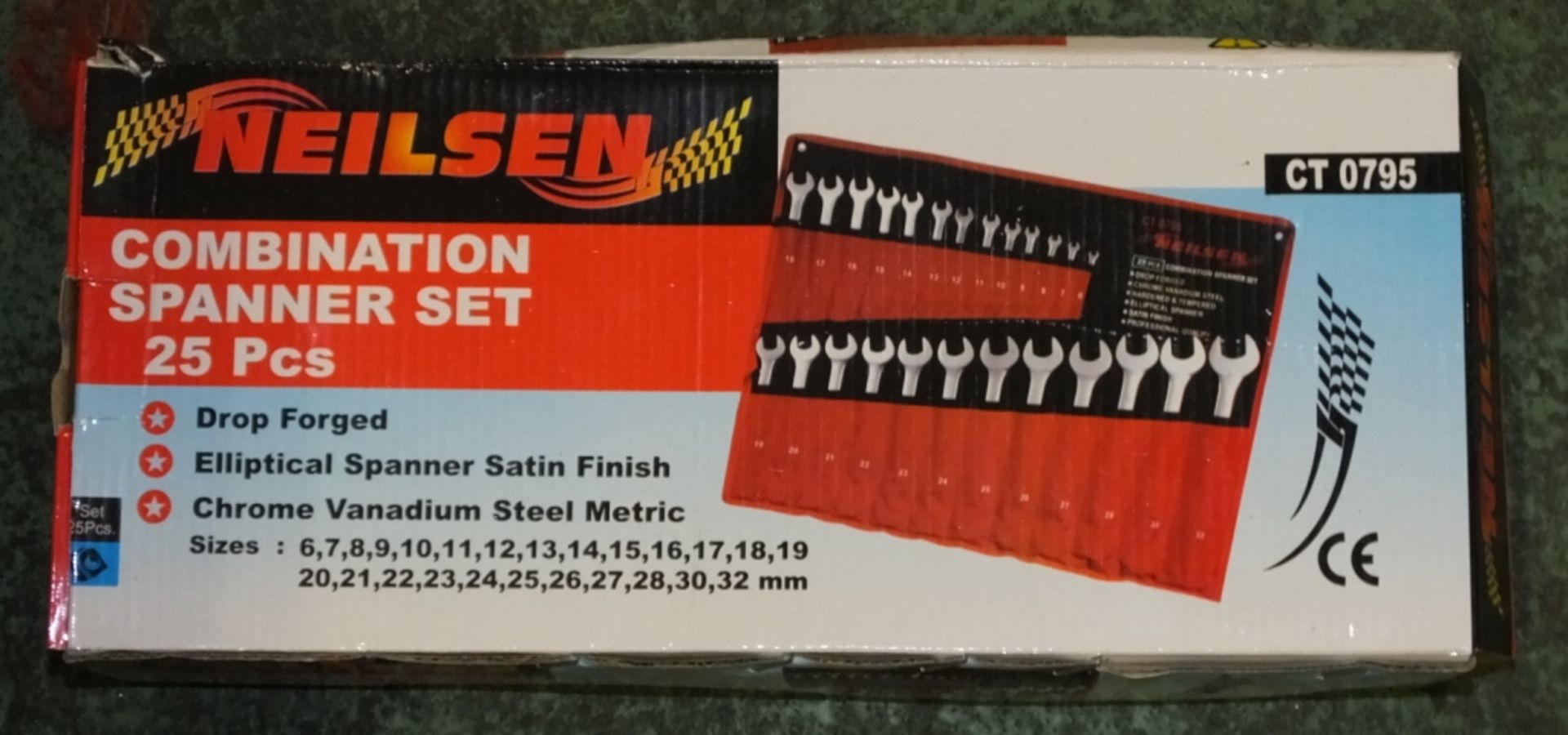 Neilsen CT0795 Combination Spanner Set - 25 pcs - Image 2 of 2