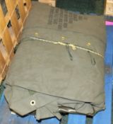 Canvas Shelter GS 24ft x 10ft End section - NSN 8340-99-363-9884