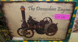 Tin Sign - The Devonshire Engine