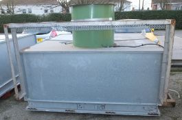 Galvanised enclosure with extraction duct