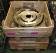 2x Engine Flywheels - NSN 7BD / 2815-99-435-6781 - Bedford PN 91129718 (as new - old stock