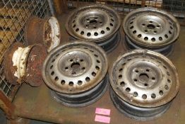 4x Wheel rims, 2x Wheels rims