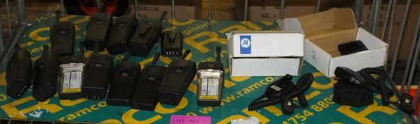 Tait Orca walkie talkies, 2x Tait shoulder mic kits