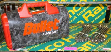 Bullet Ammo Tool Case with ring spanners