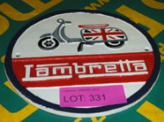 Cast Sign - Lambretta