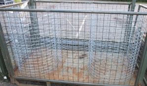 3x Circular Wire Mesh Guards - 600 to 800mm Diameter