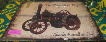 Tin Sign Large - The Devonshire Engine