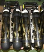 6x Drager Twin Air Bottles Drager/Spirolite 3.4L 300 BAR Twin Composite Breathing Apparatu