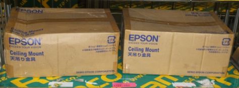 2x Epson Ceiling Mounts