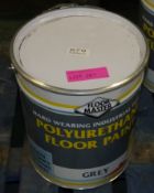 20 Ltr Grey Floormaster Hard Wearing Industrial Polyurethane Floor Paint