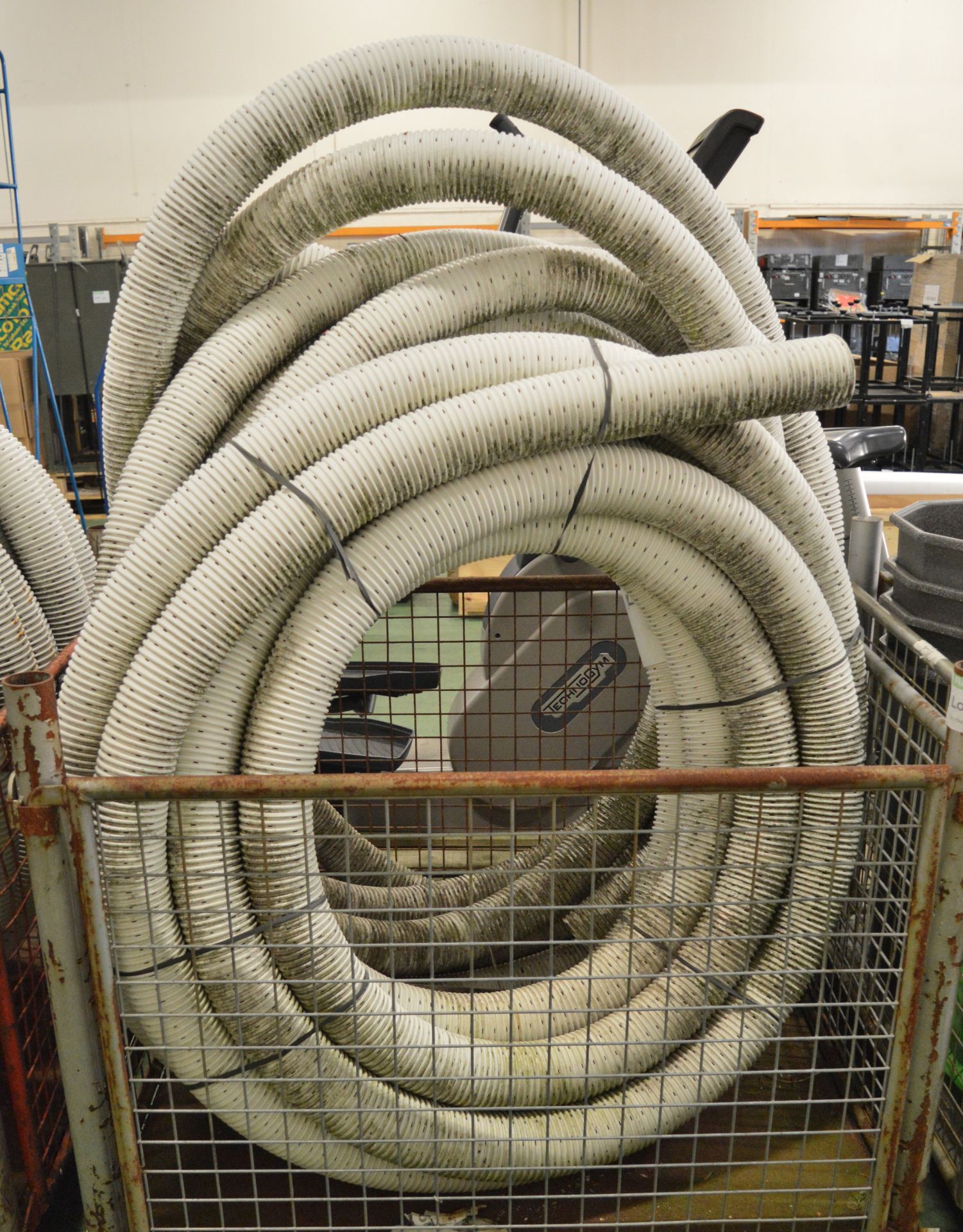 2x Coils Perforated Drainage Pipe - approx 65 ft long x 100 mm diameter