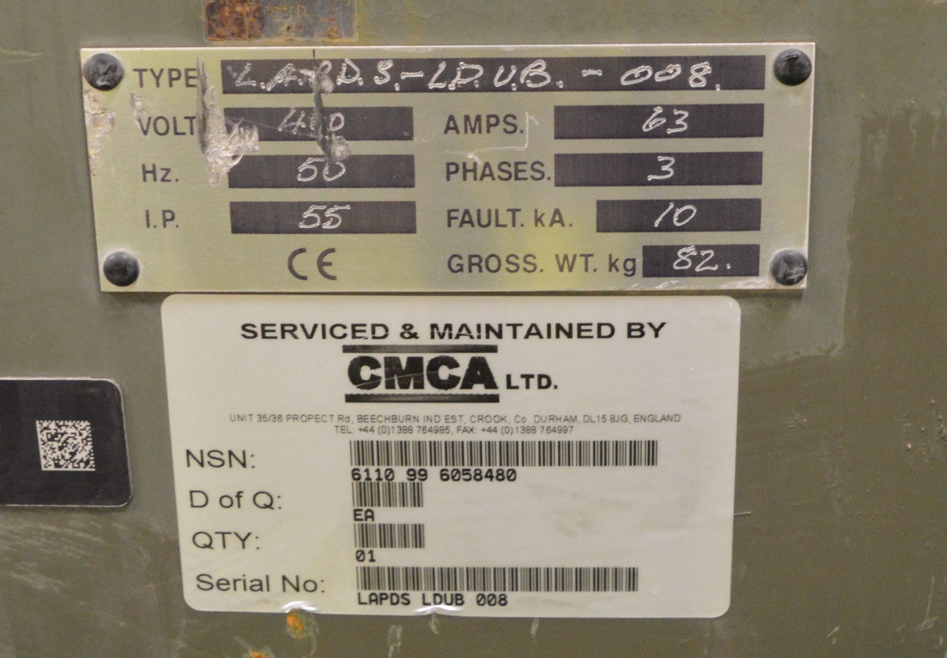 4x Blakley 400V 63A Distribution Boards. - Image 9 of 12