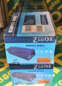 2x Zigor EBRO650 4 Power Outlet Uninterruptible Power Supply - 600VA.