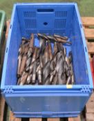 Large HSS Drill Bits - Morse Taper & Threaded.