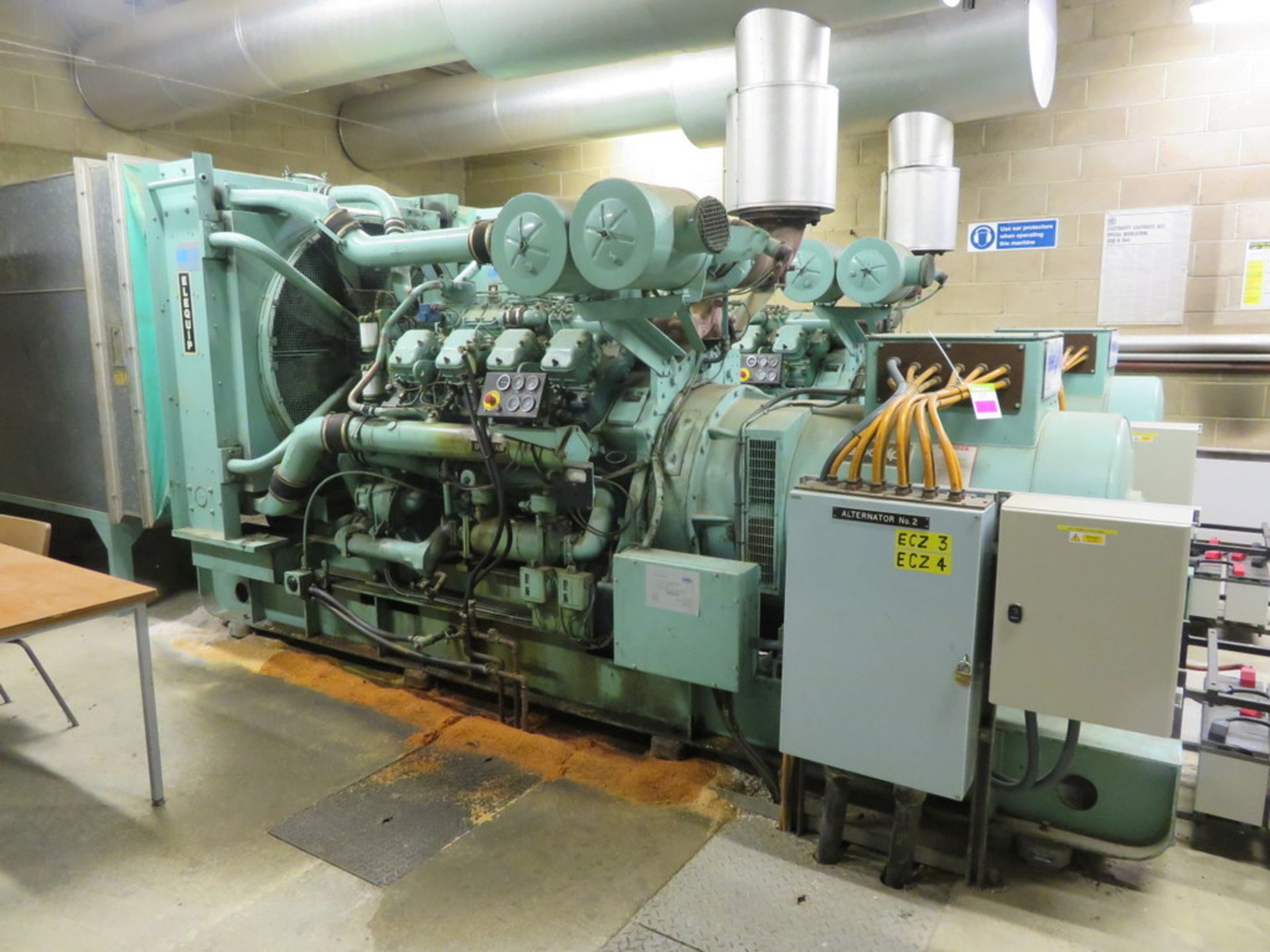 2 X DORMAN SKID MOUNTED EIGHT CYLINDER DIESEL ENGINE 440KVA GENERATORS - Image 3 of 21