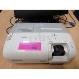 EPSON EB-W6 DIGITAL PROJECTOR C/W CARRY CASE AND SCREEN
