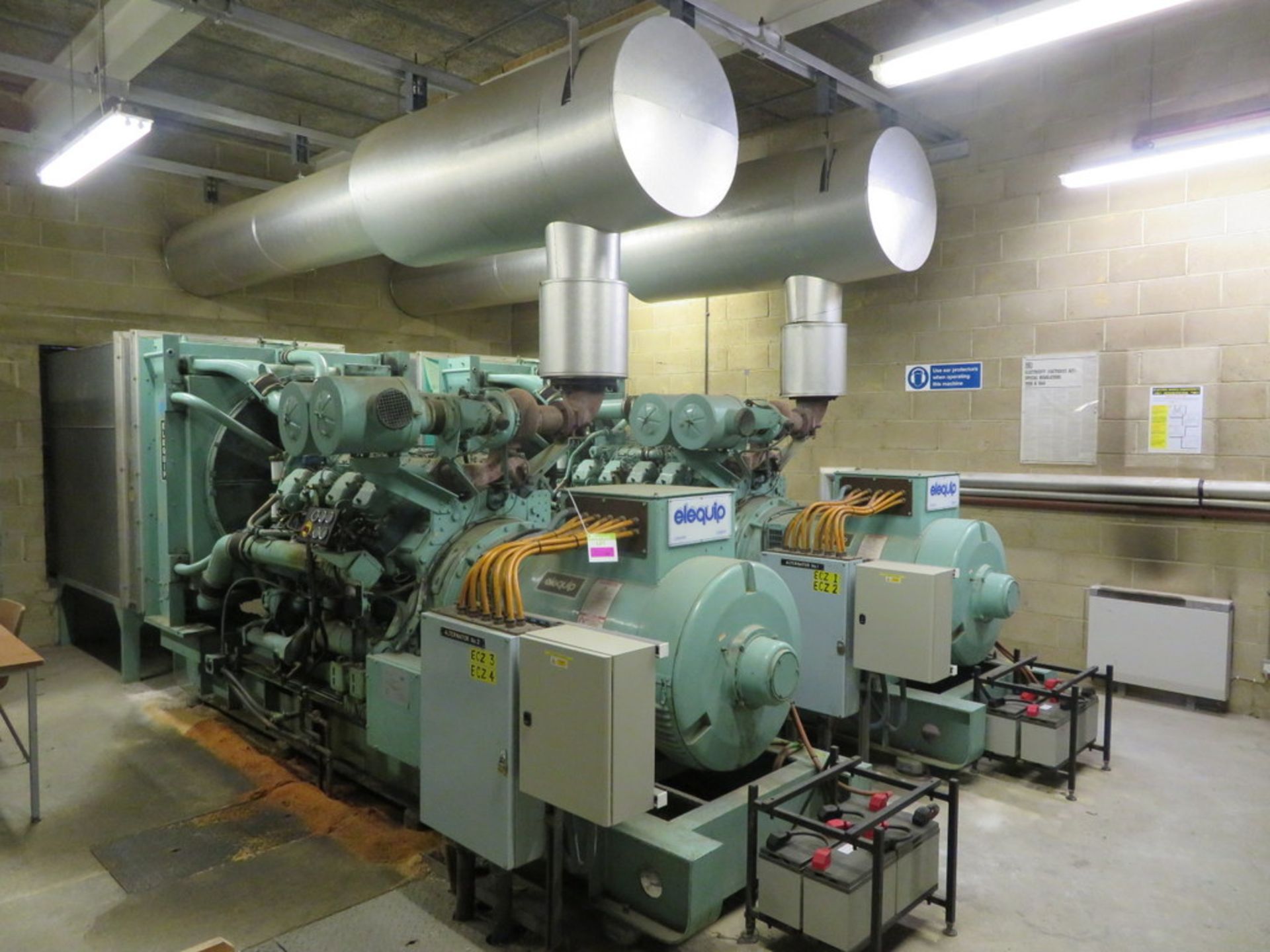 2 X DORMAN SKID MOUNTED EIGHT CYLINDER DIESEL ENGINE 440KVA GENERATORS