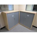 2 X TAMBOUR FRONT OFFICE CABINETS