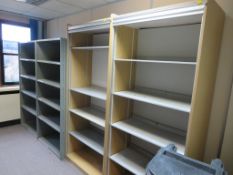 LOOSE AND REMOVABLE CONTENTS OF OFFICE TO INCLUDE 2 X BAYS OF METAL STORES SHELVING