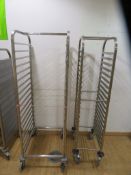 CRAVEN AND VOGUE TRAY TROLLEY RACKS