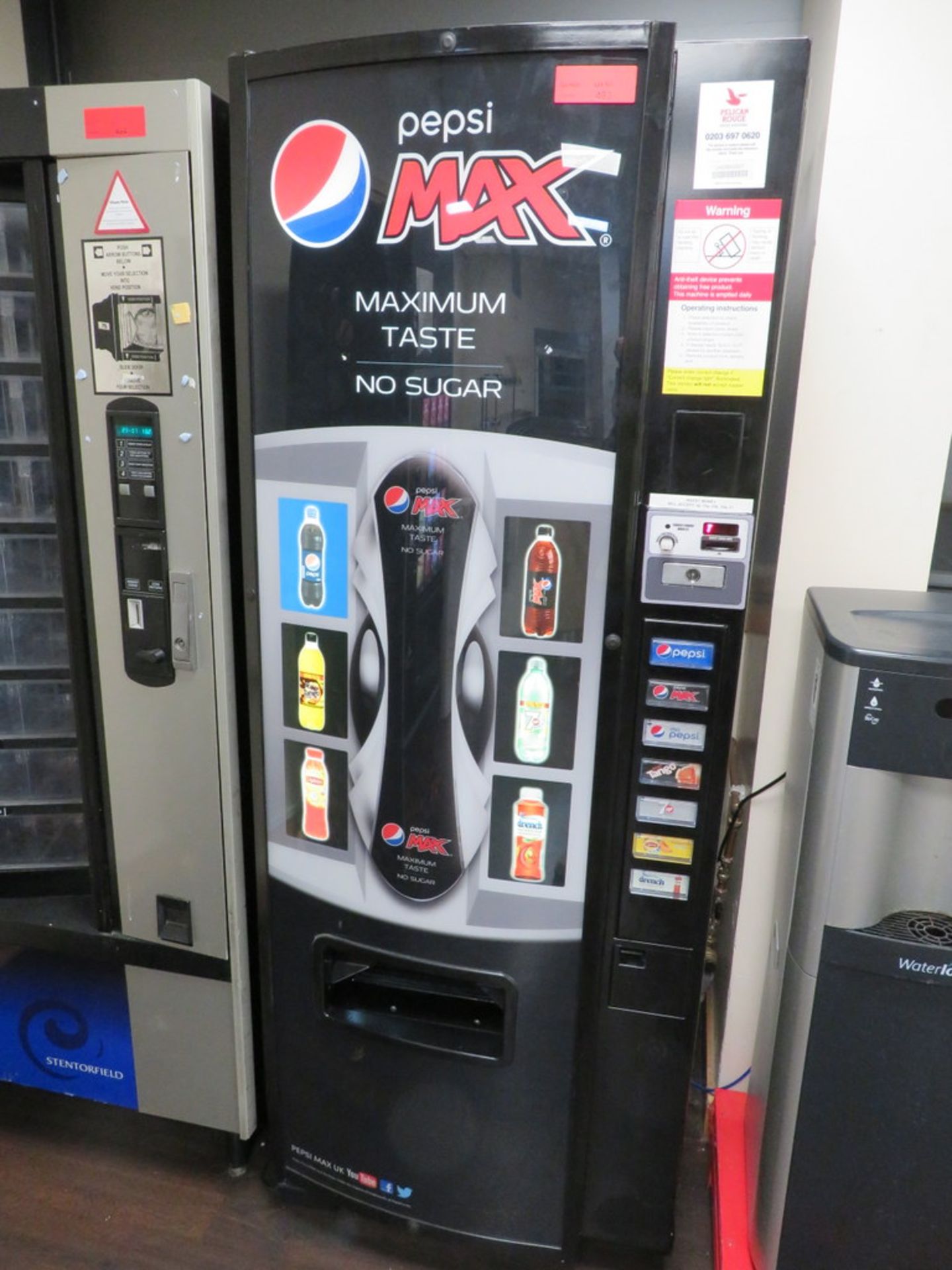 PEPSI MAX COIN OPERATED DRINKS DISPENSER