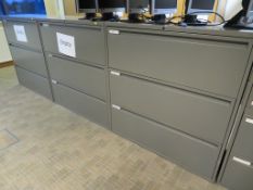 3 X GREY METAL FILING UNITS