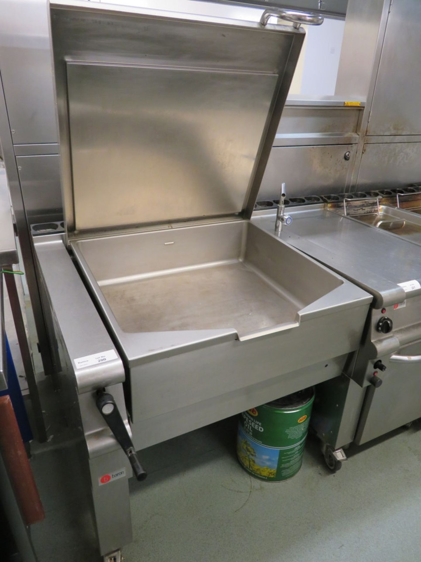 BARON MODEL G20 STAINLESS STEEL GAS FIRED BRAT PAN; SERIAL NO B0001111 - Image 3 of 3