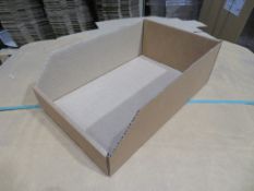 9 X PALLETS OF FLATPACKED CARDBOARD TRAYS