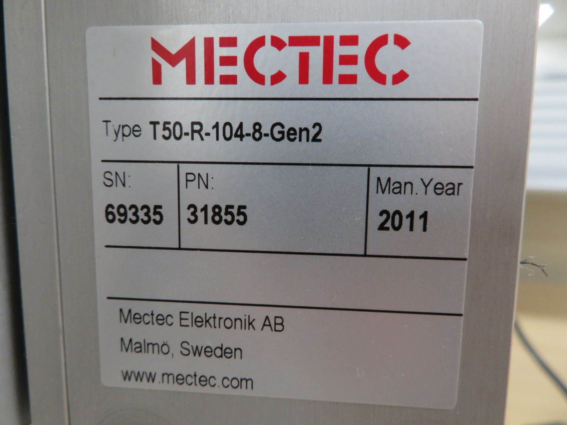 2011 MECTEC LABEL PRINTER; TYPE T50-R-104-8-GEN2 - Image 4 of 5