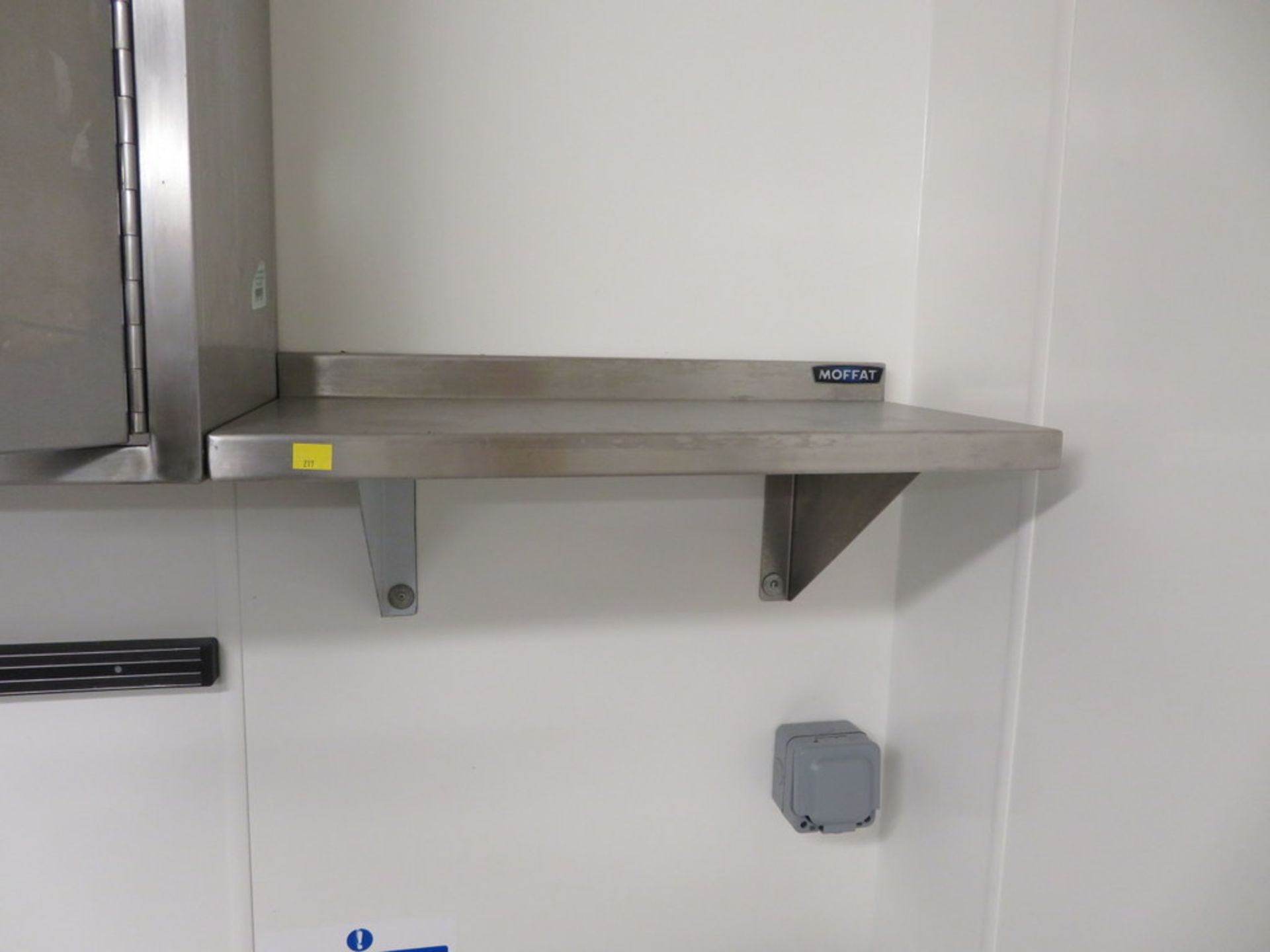 MOFFAT STAINLESS STEEL WALL CUPBOARD AND SHELF - Image 3 of 3