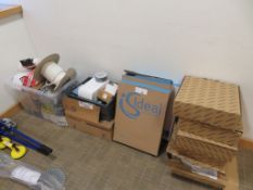 QTY OF UNUSED PLUMBING AND ELECTRICAL CONSUMABLES INCLUDING