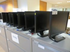 8 X HP FLATSCREEN MONITORS