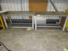 2X METAL WORK BENCHES