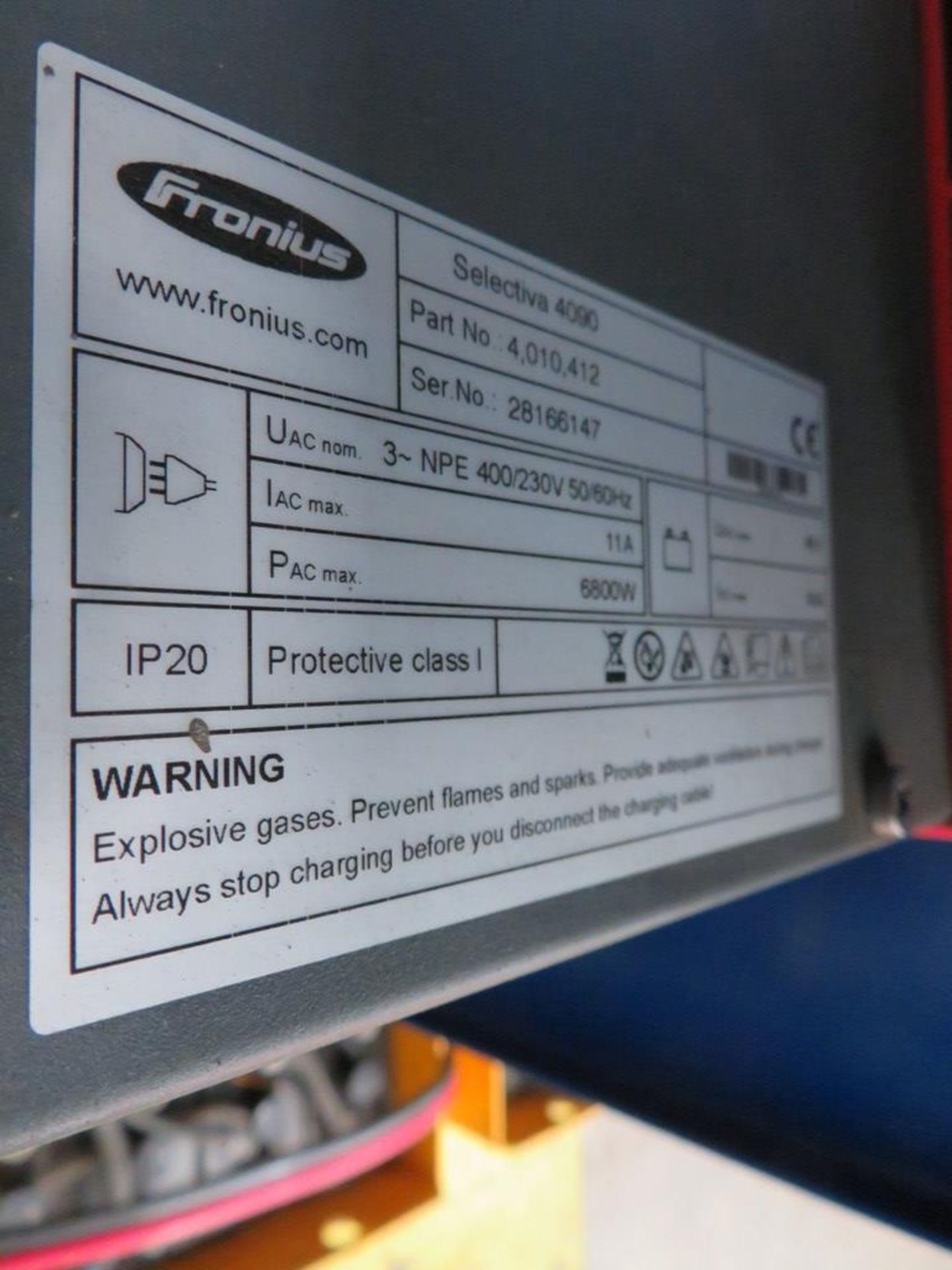 FRONIUS SELECTIVA 4090 8KW - 48V BATTERY CHARGER; SERIAL NO 28166147 - Image 2 of 2