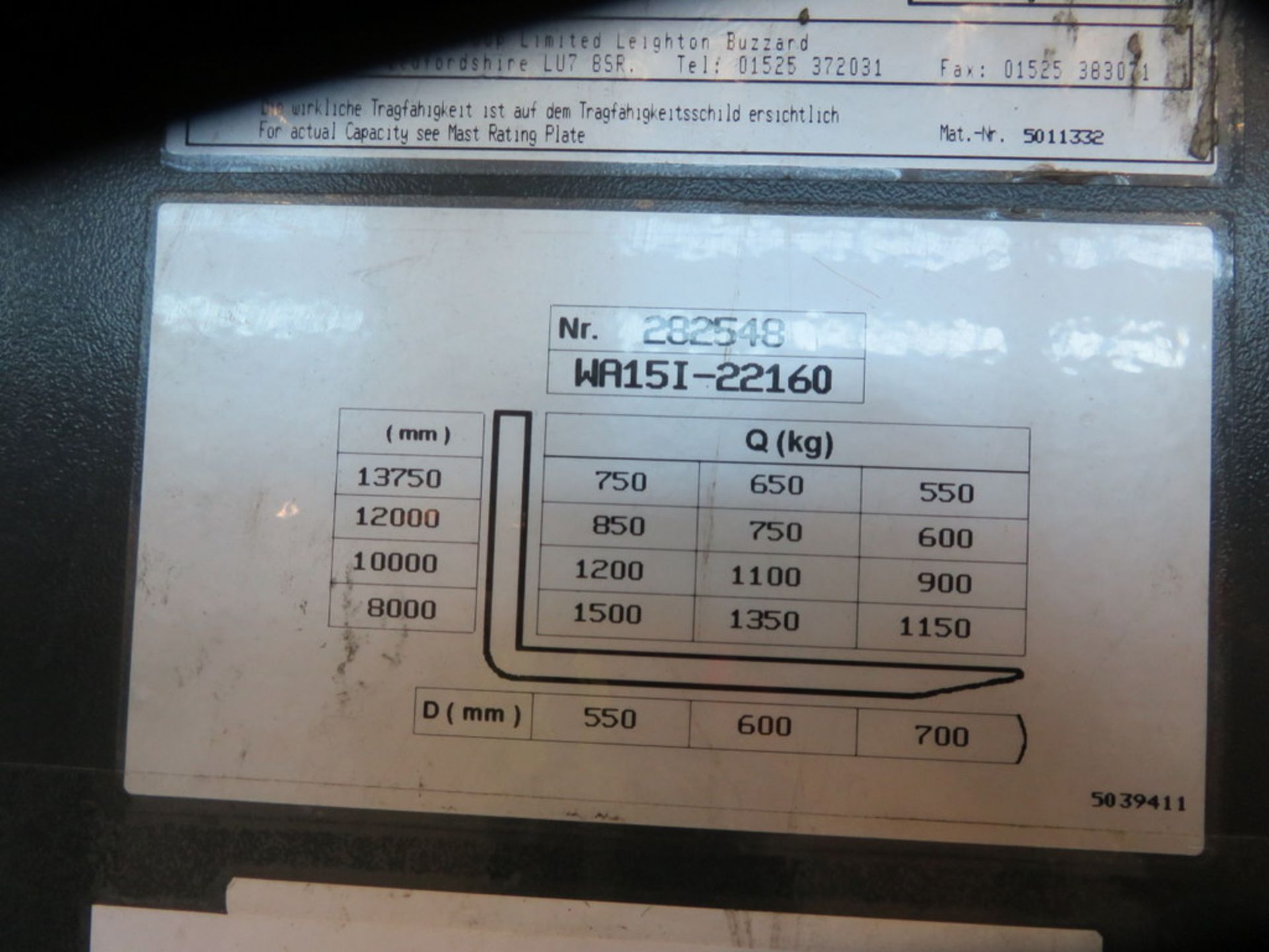 2001 BOSS MODEL WA151-22160 1500KG ELECTRIC HIGH RACK ISLE STACKER TRUCK - Image 3 of 4