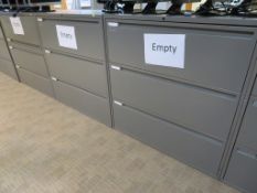 3 X GREY METAL FILING UNITS