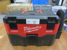 MILWAUKEE M18 BATTERY POWERED PORTABLE VACUUM CLEANER;