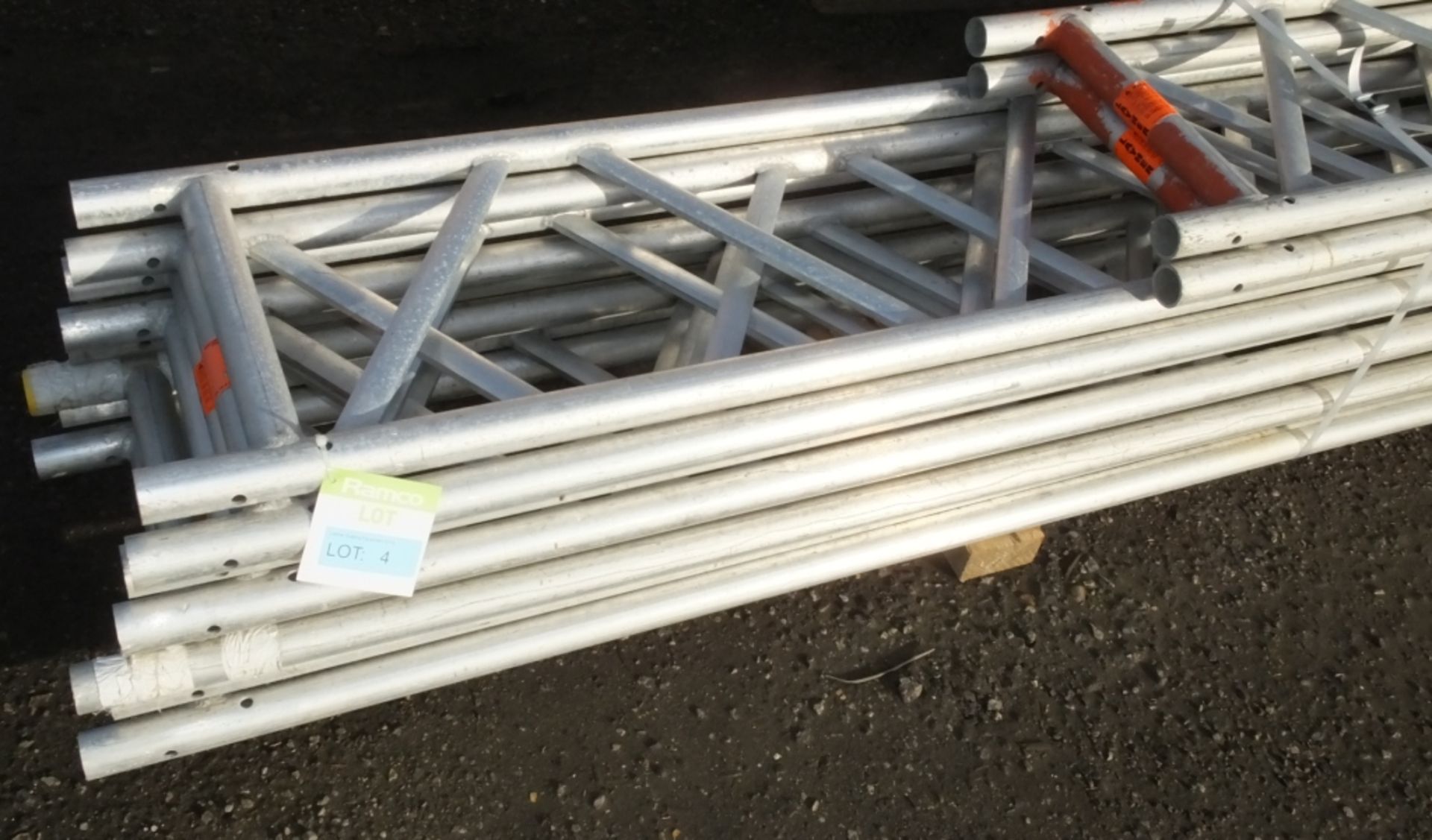 8x 6M Layher Ladder Beams - Staging Board sections - Unit Beam SS400 8.0M, 2x 4M Layher La - Image 2 of 4