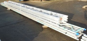 4x 8M Layher Ladder Beams - Staging Board sections - Unit Beam SS400 8.0M, 6x 6M Layher La