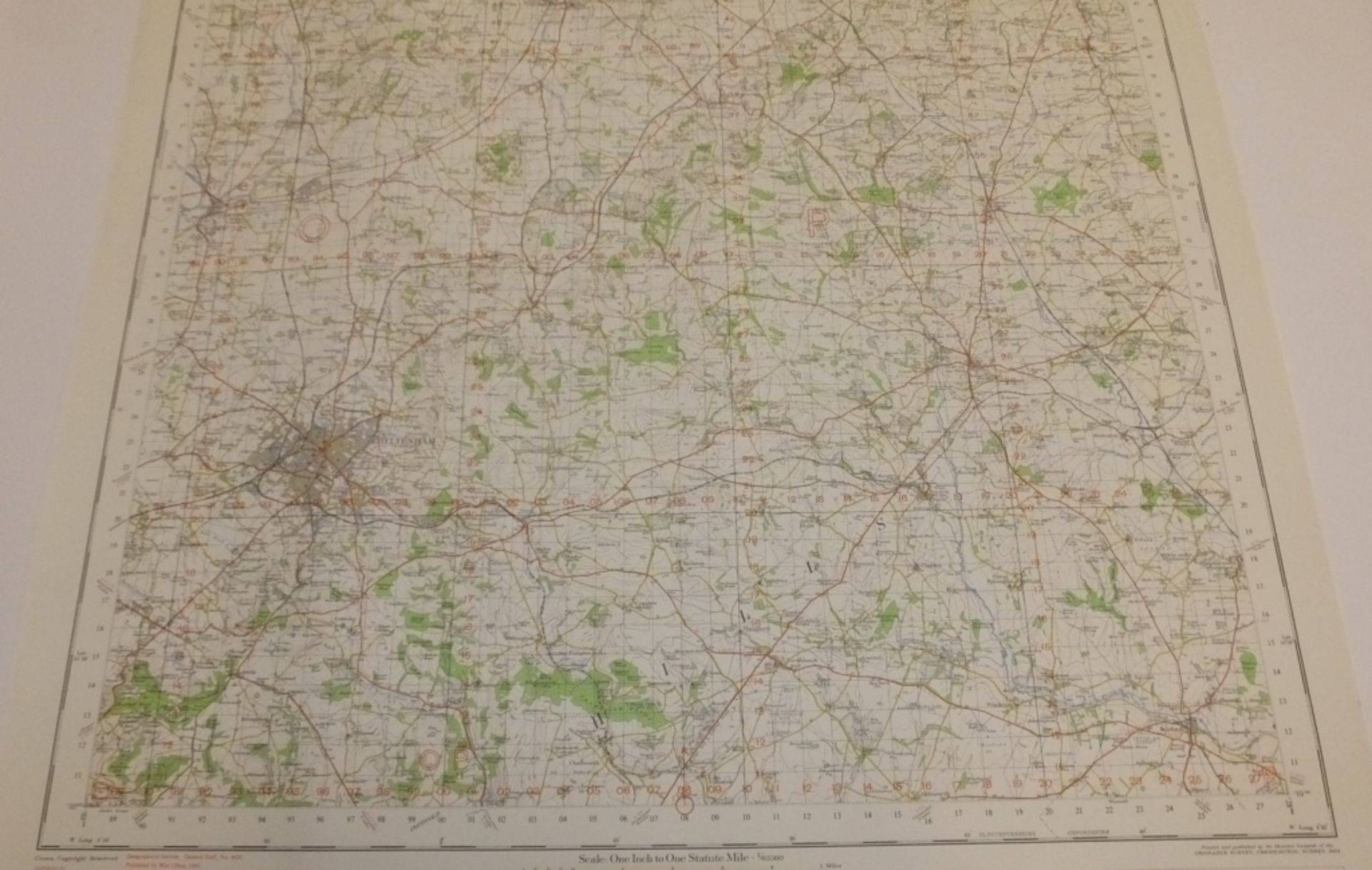 28x ENGLAND & WALES MAP CHELTENHAM EVESHAM 1INCH 1MILE 1955 7TH SERIES 3GSGS SHEET 144 - Bild 4 aus 5