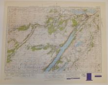 28x SCOTLAND MAP INVERNESS 1INCH 1MILE 1949 POPULAR EDITION 4639GSGS SHEET 37