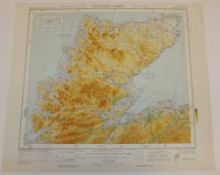 29x SCOTLAND MAP NORTH QTR INCH TO 1 MILE 1957 5TH EDITION 4605 GSGS SHEET 7