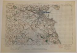 28x IRELAND MAP 1INCH 1MILE 1942 3RD EDITION 4136 GSGS SHEET 345 DUBLIN (MAIN)